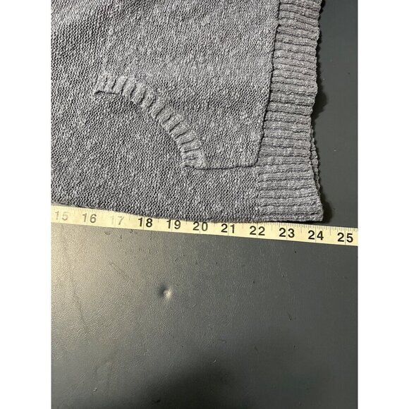 L.L.Bean Womens Hooded Knit Sweater Small S Cotton Lightweight Pullover With Fr - Picture 6 of 8